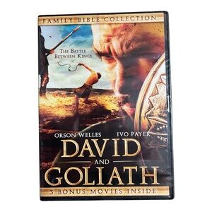 David and Goliath DVD (1961) Orson Welles, Ivo‎ Payer - Family Bible Collection
